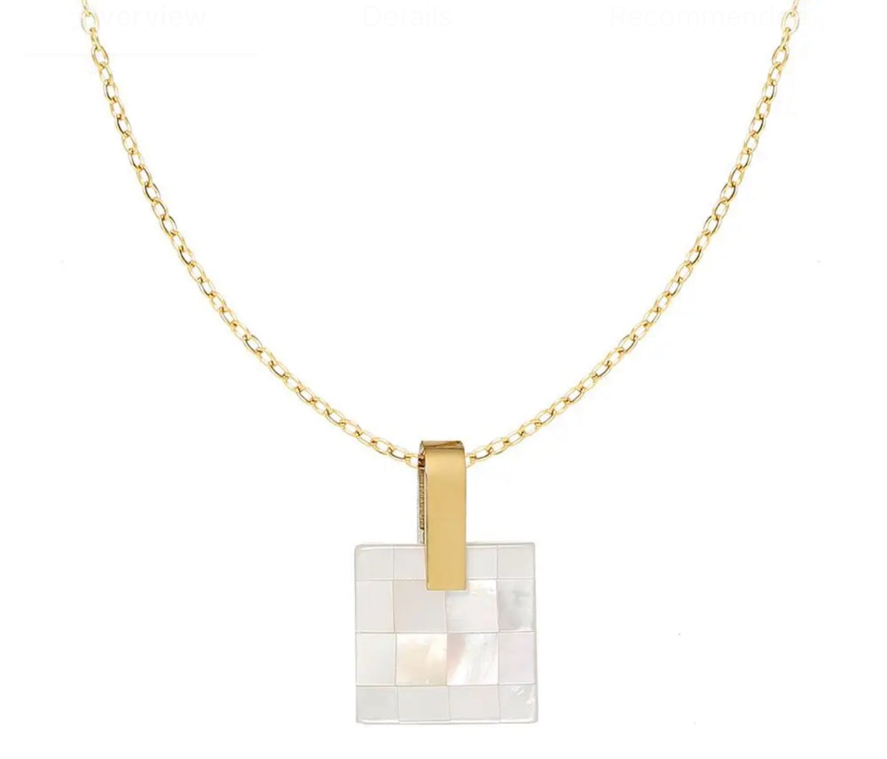1Square necklace