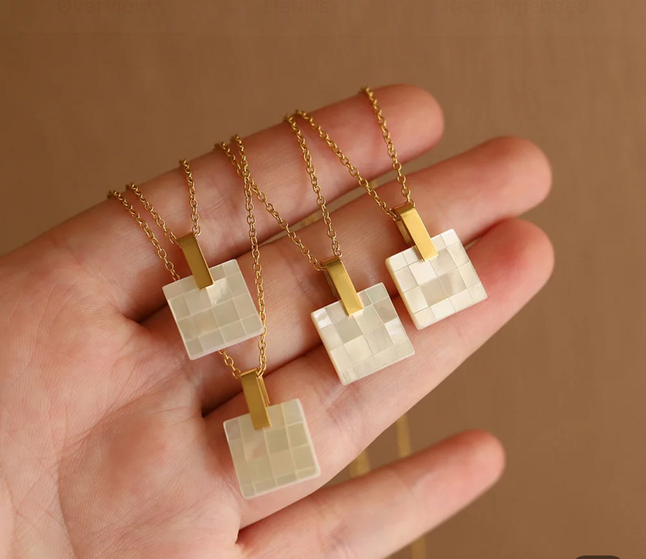 1Square necklace